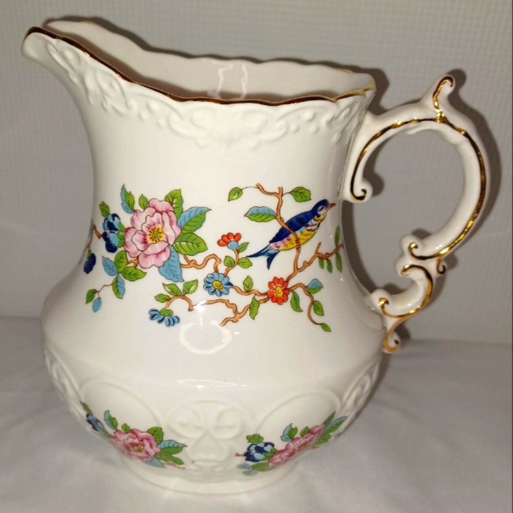 Vintage Aynsley "The Pembroke" pattern Antique Fine Bone China Pitcher